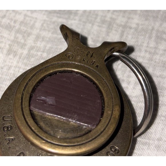 Centennial Golf Divot Tool Gold Design USA MADE Brass PGA - Picture 3 of 5